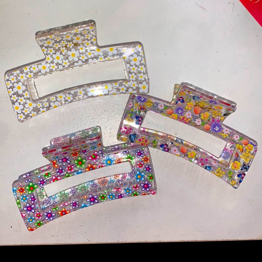 Set of 3 hair clips